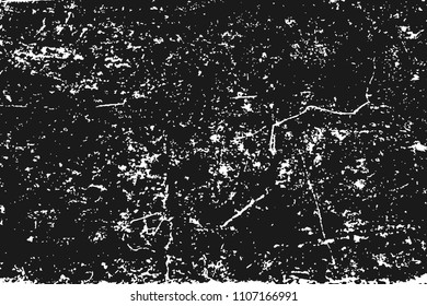 White grainy texture isolated on black background. Distress overlay textured. Grunge design elements. Vector illustration,eps 10.