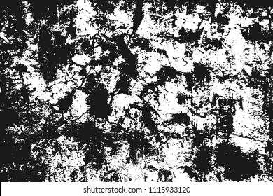 White grainy texture isolated on black background. Distress overlay textured. Grunge design elements. Vector illustration,eps 10.