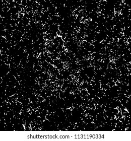 White grainy texture isolated on black background. Distressed overlay textured. Grunge design elements. Vector illustration,eps 10.