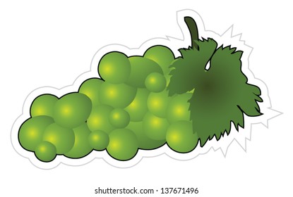 White Grapes Sticker
