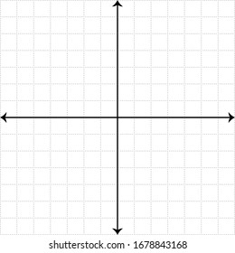White graph paper with black lines and black xy lines