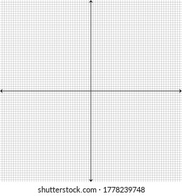 White graph paper with black lines with a black x axis and a black y axis