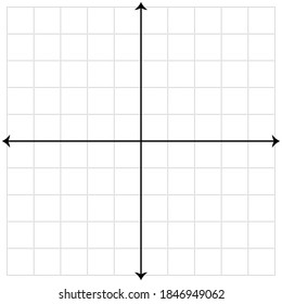 White graph paper with black lines and black xy lines