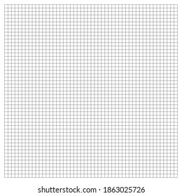 White graph paper with black lines, square