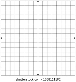 White graph paper with black lines and black xy lines