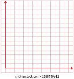 White graph paper with black lines and black xy lines