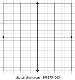 White graph paper with black lines and black xy lines