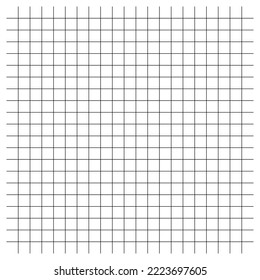 White graph paper with black lines, square