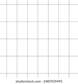 White graph paper with black lines, square