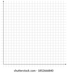White graph paper with black point pattern and black x y line