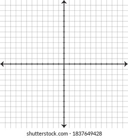 Weißes Graphpapier mit schwarzen XY-Achsenlinien.
