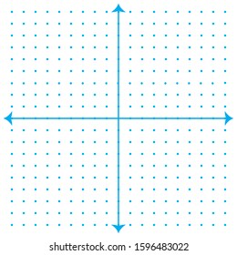 White graph paper with blue color lines and blue color x  y axis