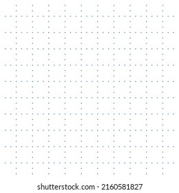Papel gráfico blanco con líneas de puntos azules