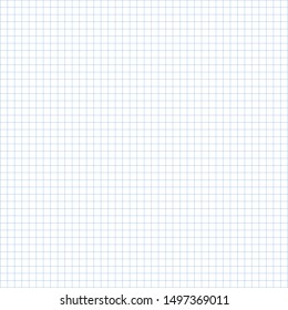 White graph paper and blue lines