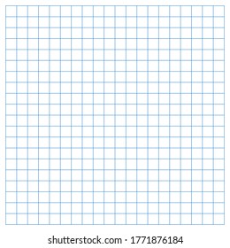 White graph paper with blue lines