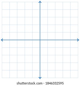 White graph paper with blue lines and black xy lines