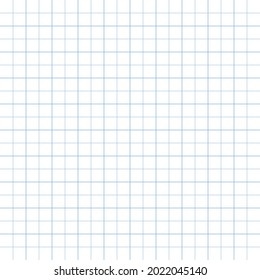 Papel gráfico blanco con líneas azules, cuadrado