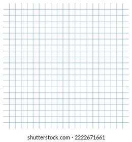 White graph paper with blue lines, square