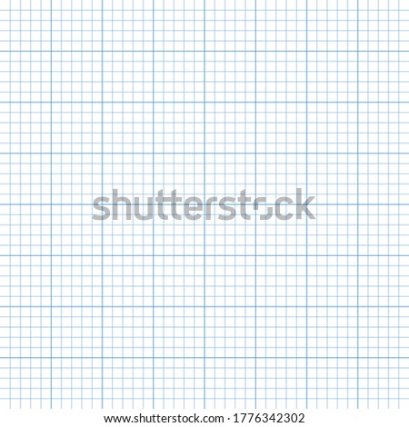 White graph paper with blue lines