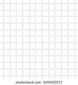 White Graph Paper Dots Pattern Background Vector