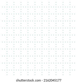 White Graph Paper With Green Dotted Lines