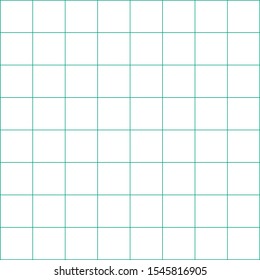 White graph paper and green lines consisting of 64 channels