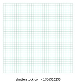White graph paper with green lines