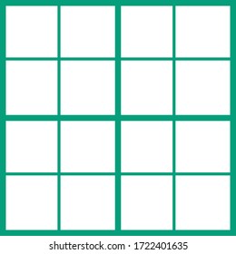 White graph paper with green lines