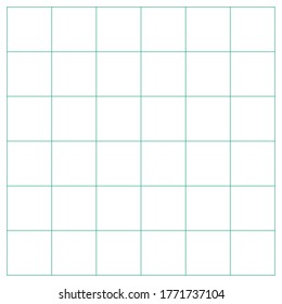 White graph paper with green lines
