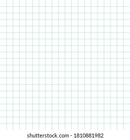 Papel gráfico blanco y líneas verdes