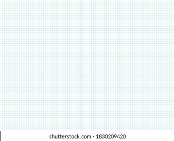 White graph paper and green lines