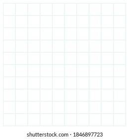 White graph paper with green lines, square