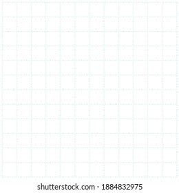 Weißes Graphpapier mit grünen Linien, Quadrat