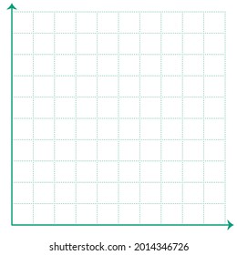 White graph paper with green lines and black xy lines
