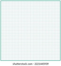 white graph paper with green lines, grid