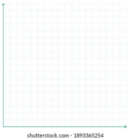 White Graph Paper With Green Point Pattern And Green X Y Line
