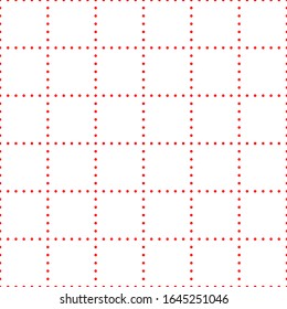 Whitepaper mit roten Punktlinien mit 36 Steckplätzen