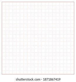 Papel gráfico blanco con patrón de punto rojo