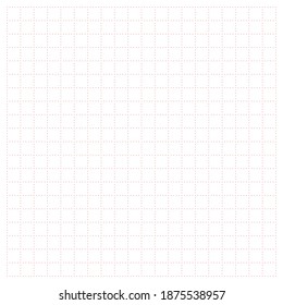 White graph paper with red dot pattern