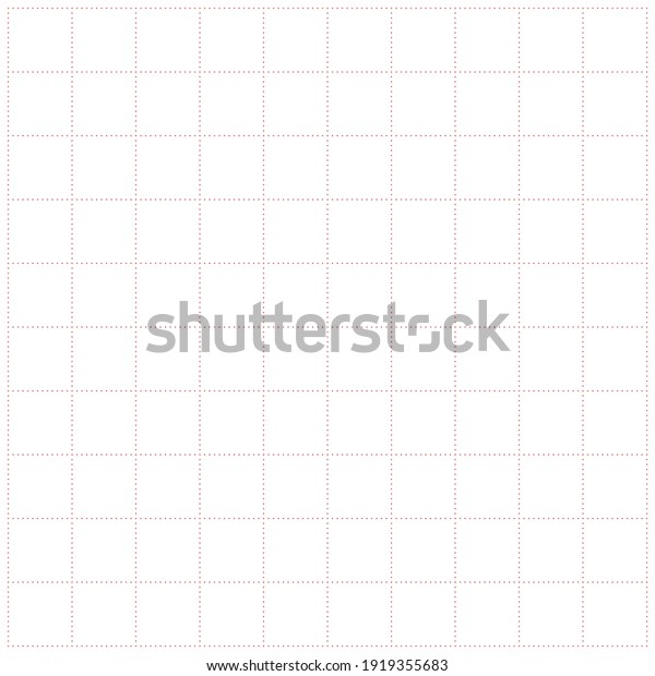 White graph paper with\
red dot pattern