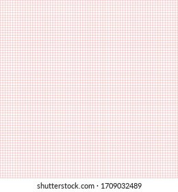 White graph paper with red lines