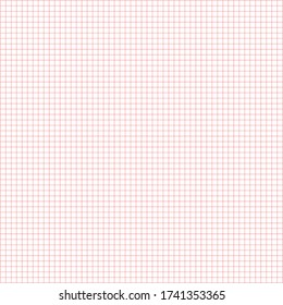 White graph paper with red lines