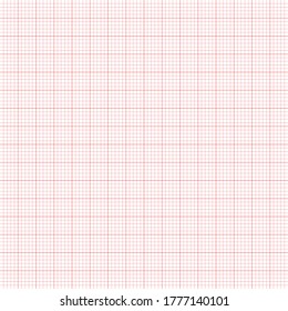 White graph paper with red lines
