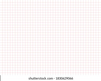 Papel gráfico blanco y líneas rojas
