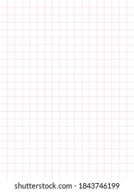 White graph paper and red lines