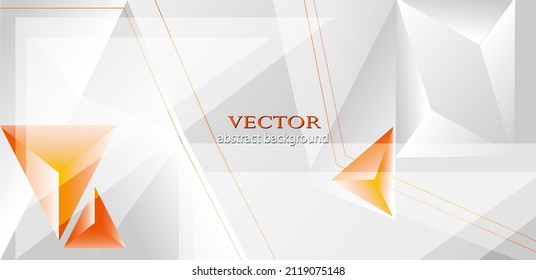 White graphic abstract background with triangles

