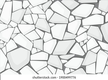 white gravel texture wallpaper. vector illustration eps10