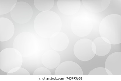 white and gray abstract background with bokeh effect use for print and website design 