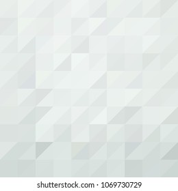 White and gray abstract background. Geometric style. Mesh of triangles. Mosaic template for your design