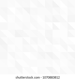 White and gray abstract background. Geometric style. Mesh of triangles. Mosaic template for your design